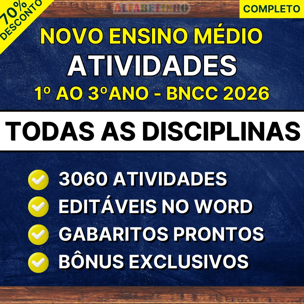Atividades - Ensino Médio - Todas as Disciplinas | Material Pedagógico