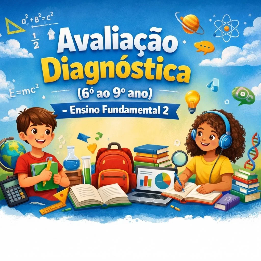 Avaliação Diagnóstica 6º ao 9º Ano | Material Pedagógico BNCC | Diário