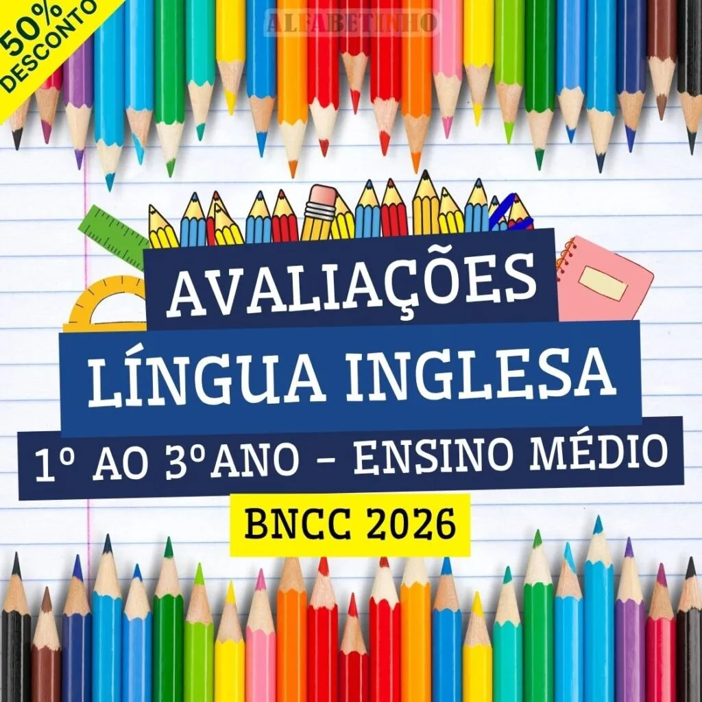 LÍNGUA INGLESA - AVALIAÇÕES - 1º AO 3º ANO - ENSINO MÉDIO - BNCC 2026