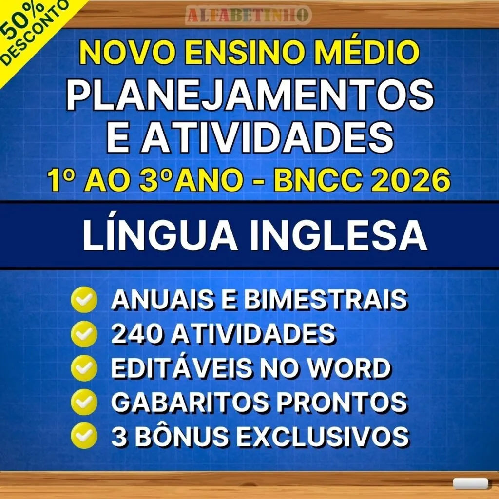 LÍNGUA INGLESA - Planejamentos - Ensino Médio - BNCC 2026