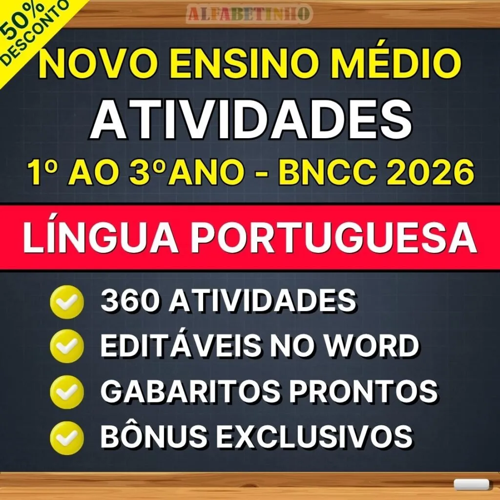 LÍNGUA PORTUGUESA - Atividades - Ensino Médio - BNCC 2026