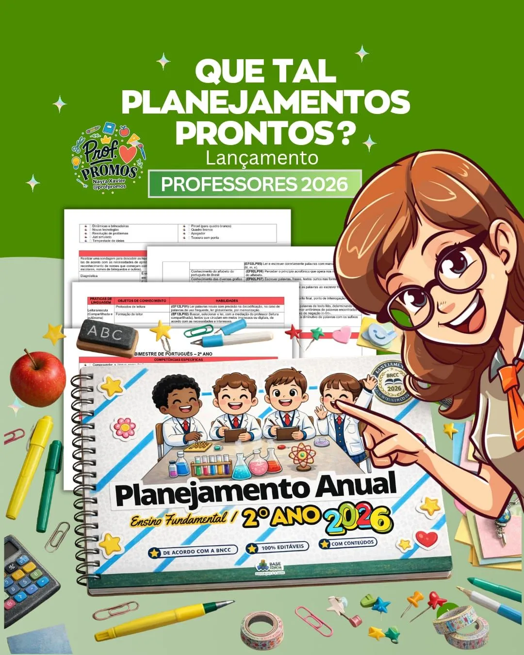 Planejamentos Anuais 2º Ano Fundamental I – BNCC 2026