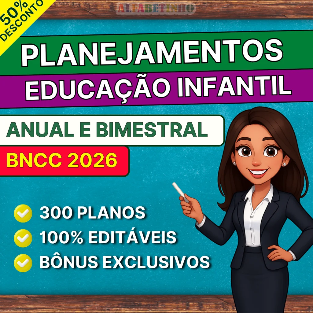 Planejamentos - Educação Infantil - Anual e Bimestral | Material Pedag